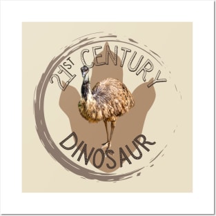 21st Century Dinosaur Emu Posters and Art